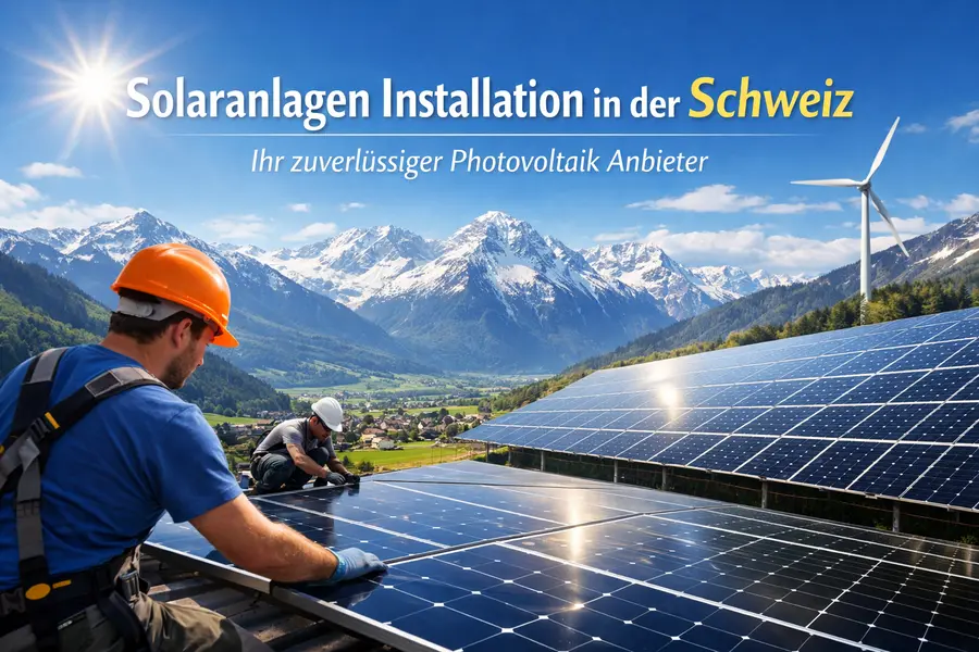 Solaranlagen Installation Schweiz